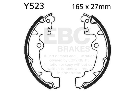 EBC - EBC Brake Shoe Set (Y523)