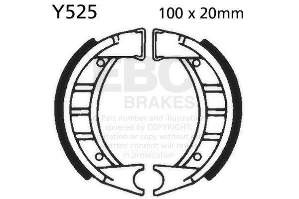 EBC - EBC Brake Shoe Set (Y525)