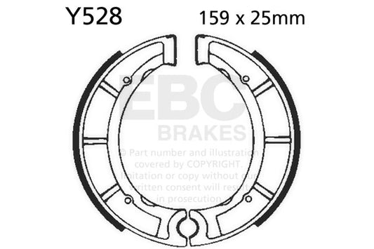 EBC - EBC Brake Shoe Set (Y528)