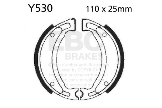 EBC - EBC Brake Shoe Set (Y530)