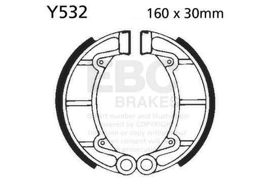 EBC - EBC Brake Shoe Set (Y532)