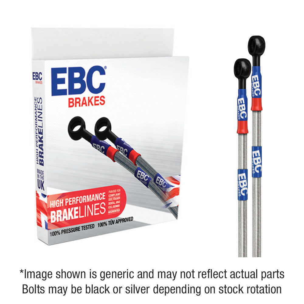 EBC - EBC Stainless Steel Braided Brake Line Kit (BLM4183-2F)